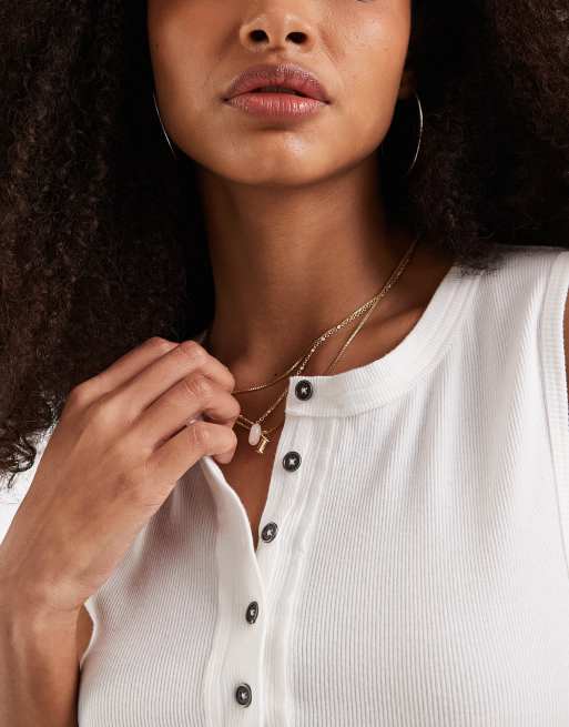 Free People Jamie henley tank top in clean ivory, 3 of 4