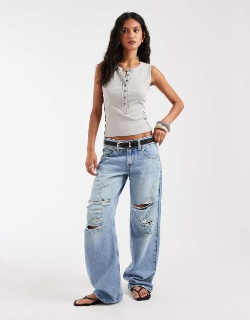 Free People Jamie henley tanktop in grijs, 3 van 4