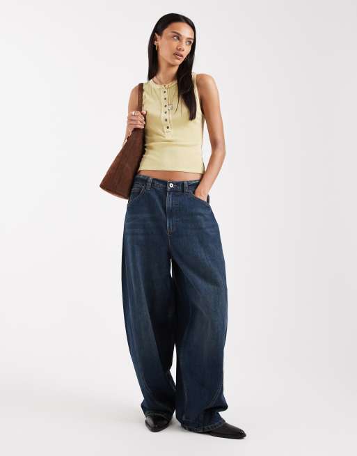 Free People - Jamie - Henley tanktop in Siciliaans geel, 2 van 4