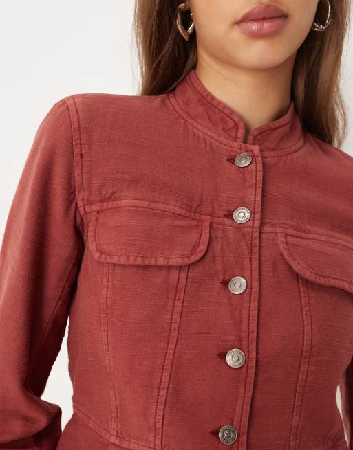Free People Jocelyn jacket in red