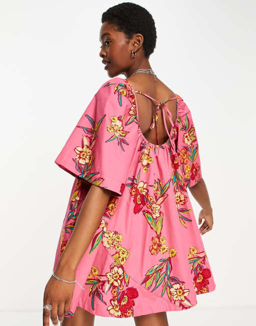 Free People - Jodie - Robe tunique imprimée - Rose, 2 de 4
