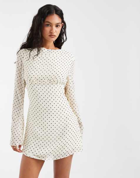 Free People Jolie printed mini dress in polka dot - view 1