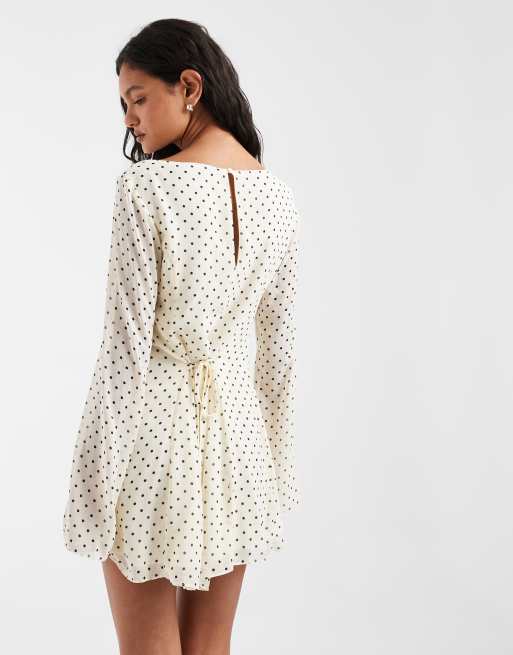 Free People Jolie printed mini dress in polka dot, 4 of 4