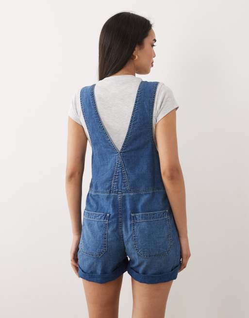 Free People - Jude - Makkelijke playsuit in licht indigo, 3 van 4