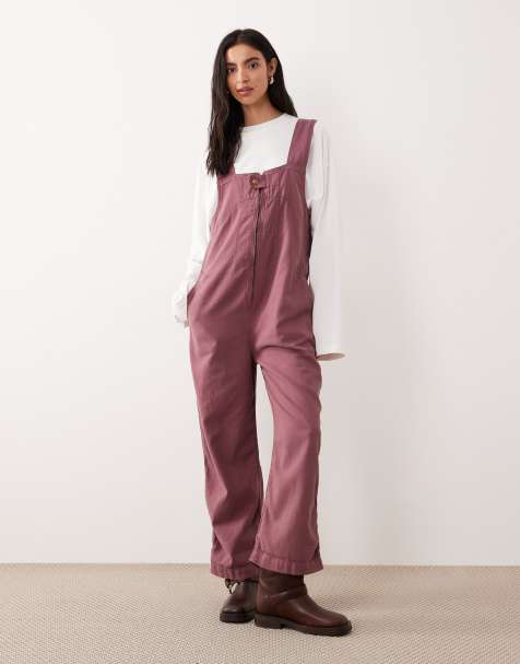 Free People - Jude - Tuta jumpsuit intera marrone rosa - view 1