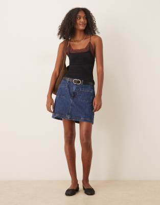 Free People Jules Seamless Camisole Top In Blue