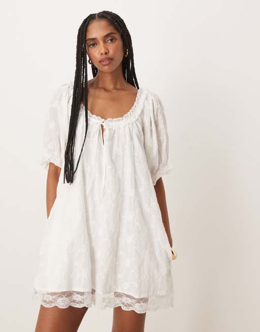 free people babydoll dress Sandy Shores Soothing Petal / Small Just add sandals or boots and youre ready to float through the day Free People Be Your Baby