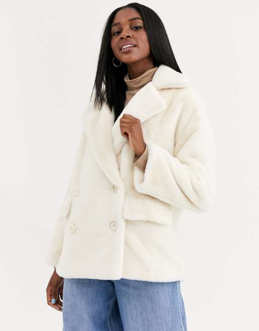 Free people kate store faux fur coat