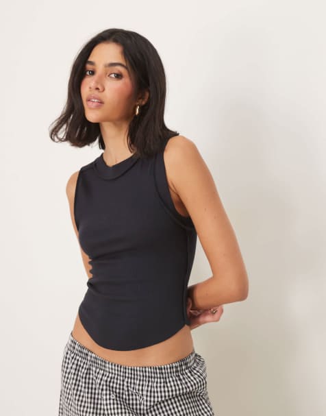 Free People kate tank top in black - view 1