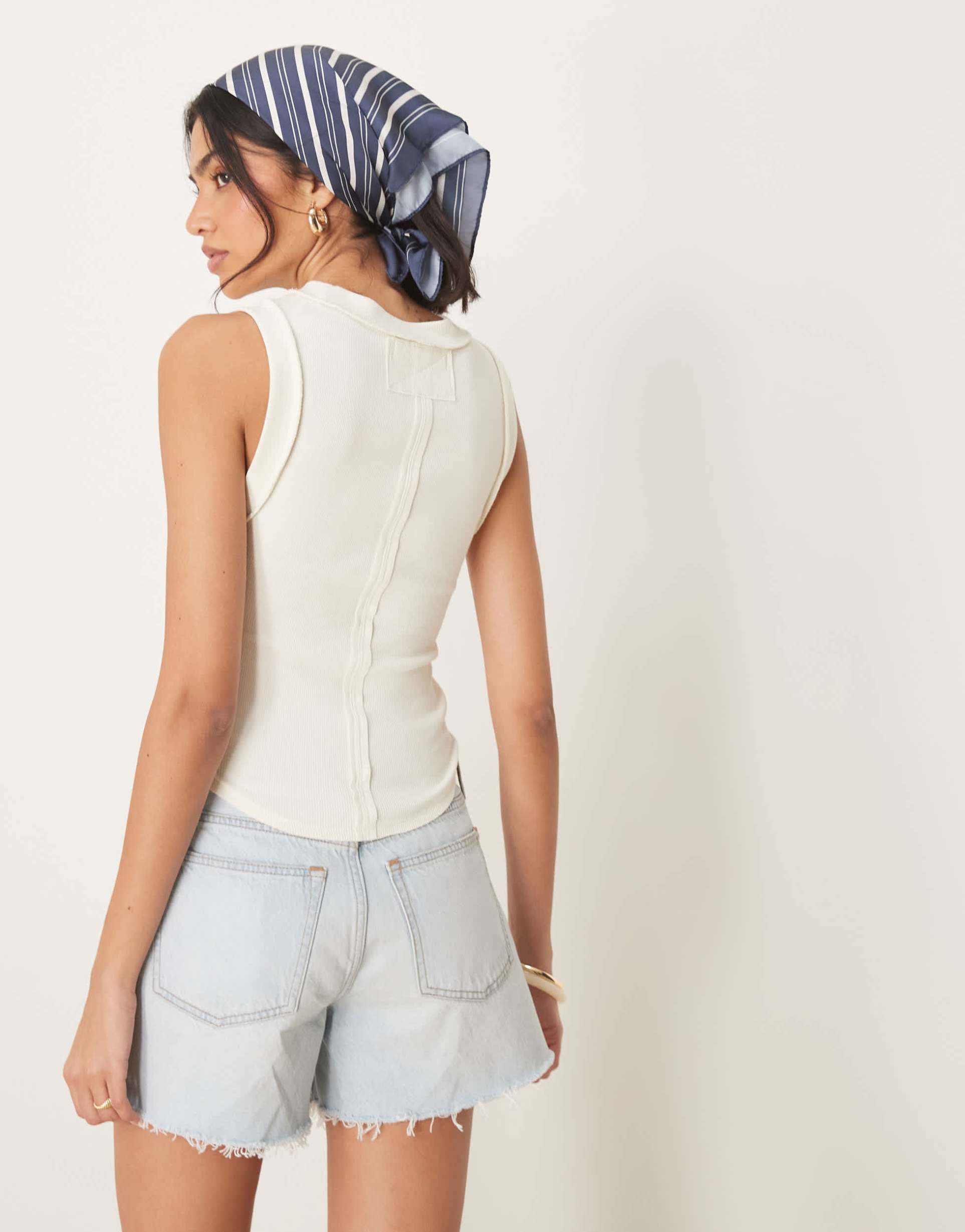 free people kate tank top in ivory