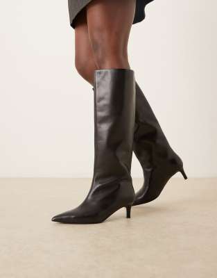 kiki classic kitten heel leather boots 