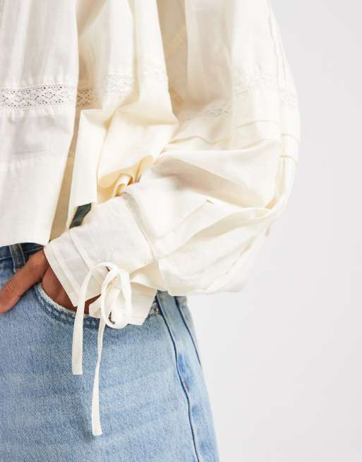 Free People LA lune long sleeve top in tofu, 3 of 4