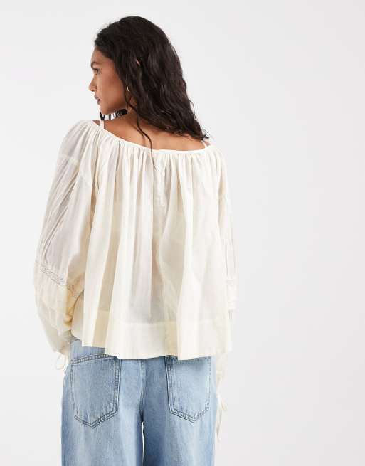 Free People LA lune long sleeve top in tofu, 4 of 4
