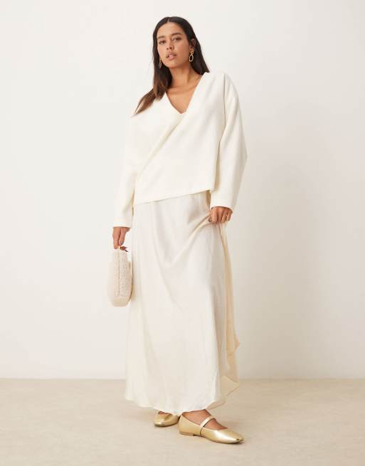 Jupe Midi Free People - Satin Noir Tie Dye Faux - Taille 10 Neuve Avec Étiquettes