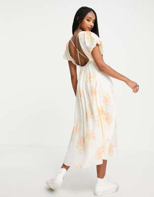 laura printed maxi dress