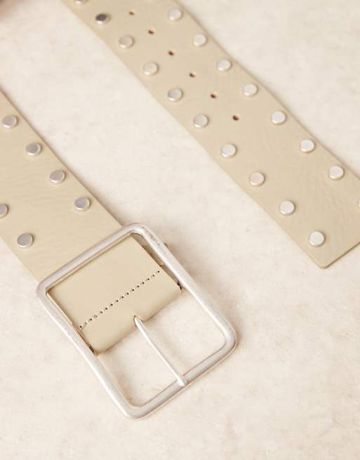 Free People Laurel Hex hip belt in matcha green | ASOS display picture 3