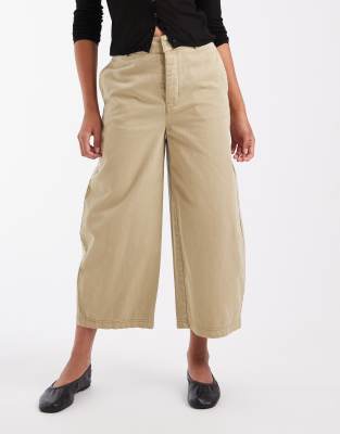 Free People Laydown Chino In Neutral
