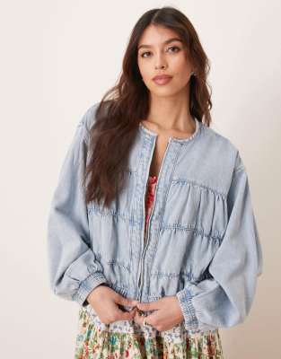 Free People Layla Relaxed Denim Jacket