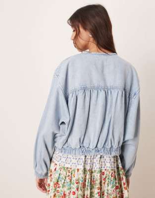 Free People Layla Relaxed Denim Jacket