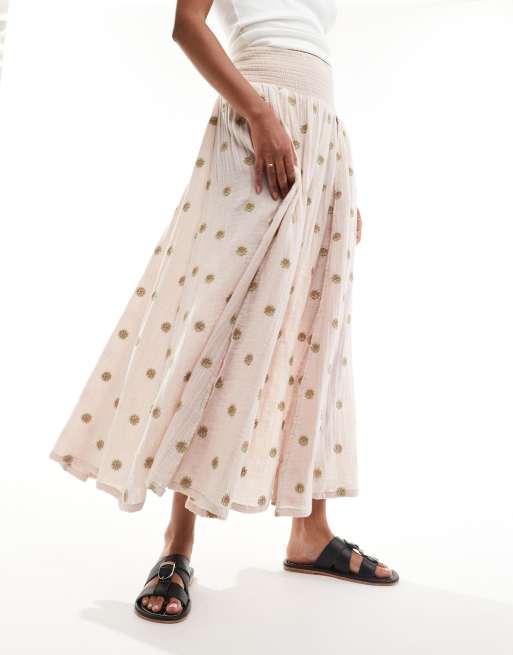 Free People leather buckle detail flat sandals in black | ASOS