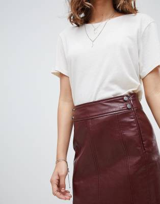 retro vegan bodycon mini skirt