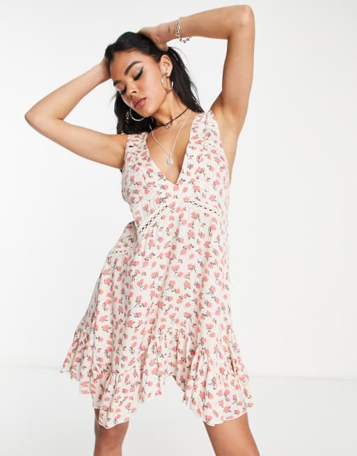 Floral print 2024 mini dress