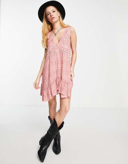 Free people 2025 light pink dress