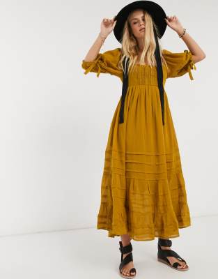 free people yellow sundress