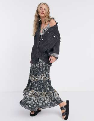 free people black maxi dress