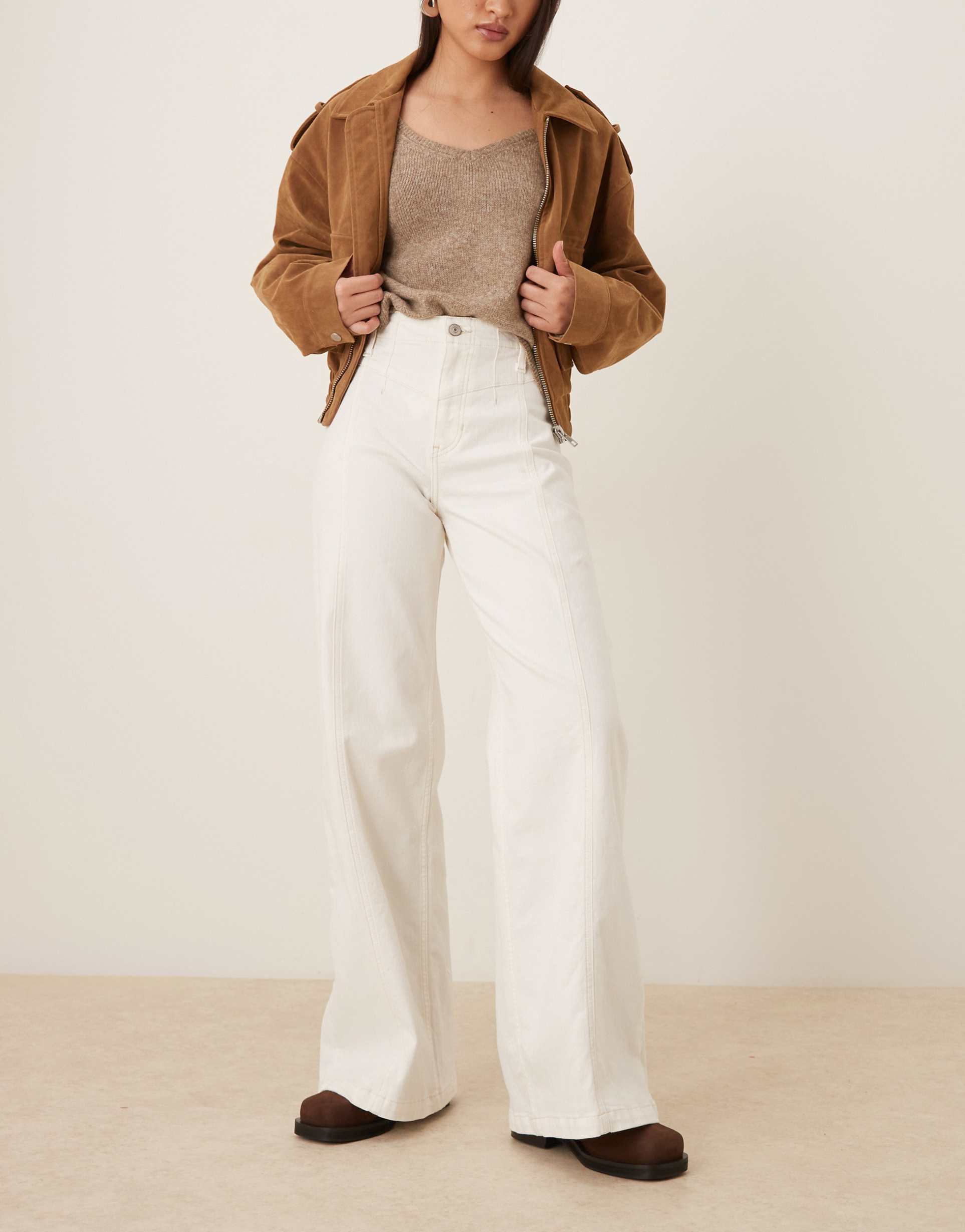 free people libra wide leg jeans in island lights