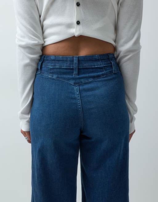 Free People libre wide leg jeans in blue, 5 of 5