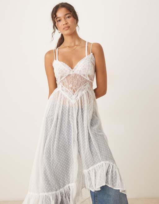 white lace girls dress Black Friday Offer - Girl Party Dresses main image 1
