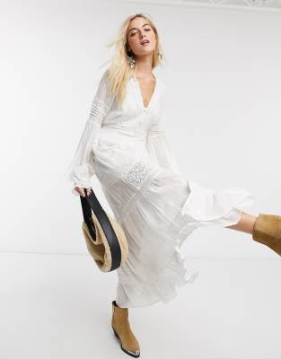 free people white midi dress