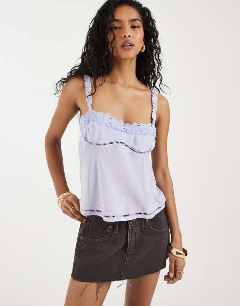 Free People little love tank top in violet tune
