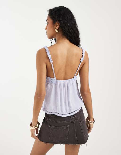Free People little love tank top in violet tune | ASOS