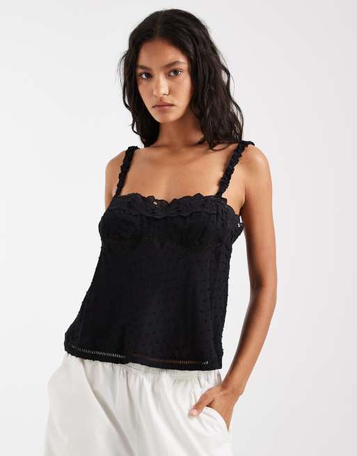 Free People - Little Love - Top negro sin mangas, 2 de 4