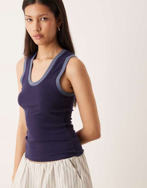 Free People - Longer Days - Sømandsfarvet tanktop - view 1