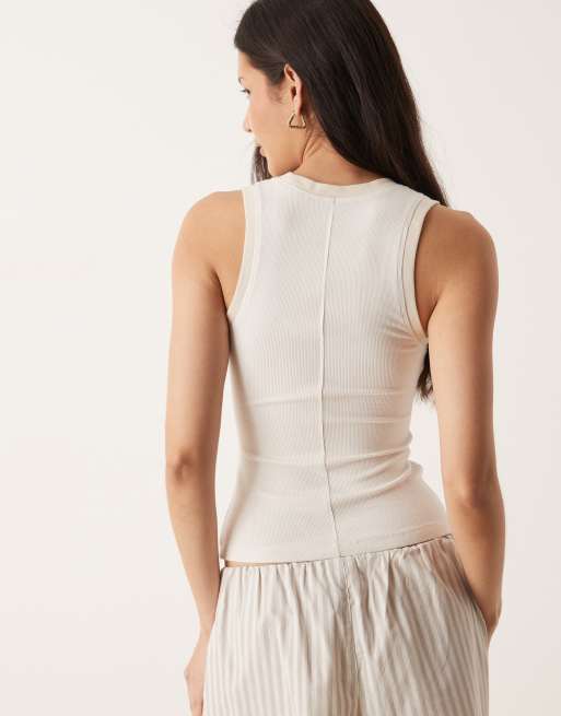 (取寄) フリーピープル レディース ロンガー デイズ タンク Free People women Longer Days Tank White Alyssum Free People longer days tank top in white alyssum | ASOS