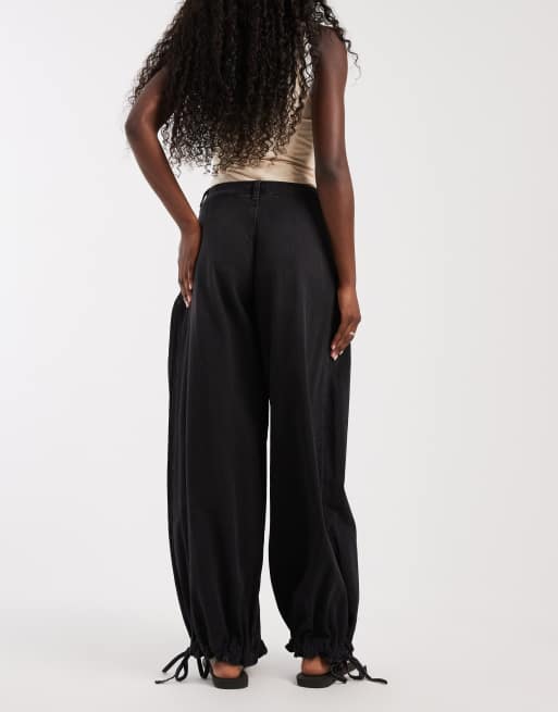 Free People lotus jean with cuffed hem in grey black, 3 of 5