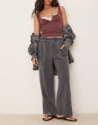 Free People Free People lounge pant in black