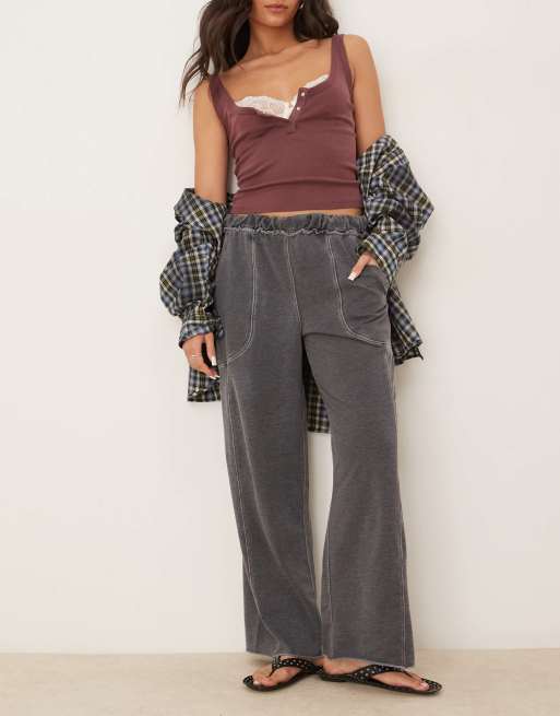 Free People lounge pants in black