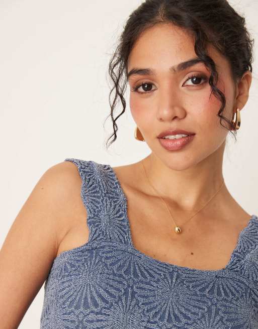Free People - Love Letter - Canottiera color indaco, 3 di 4
