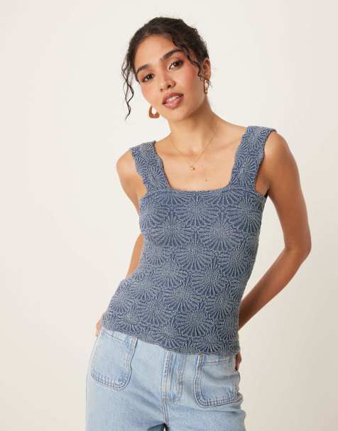 Free People – Love Letter – Indigoblått linne - view 1