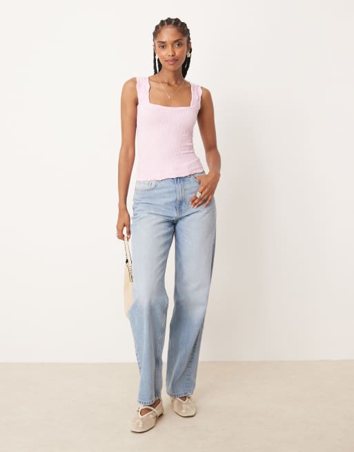 Free People – Love Letter – Ljuslila, strukturerat linne, 4 av 4