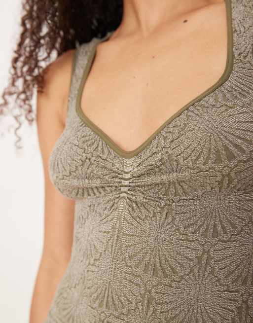 Free People love letter sweetheart top in stingray, 3 of 4