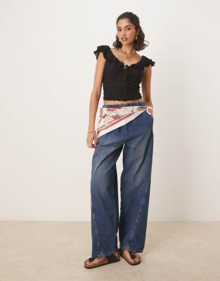 Free People Love You More Ruffle Accent Smocked Top