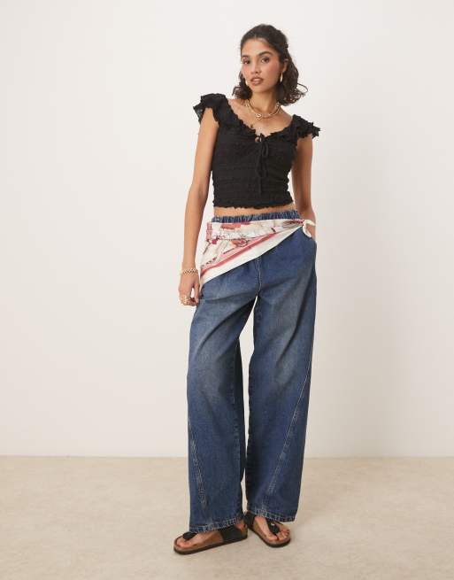 Free People love you more ruched top in black | ASOS