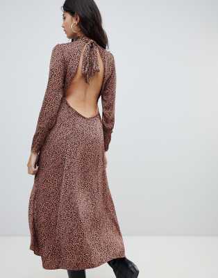 free people leopard print dress