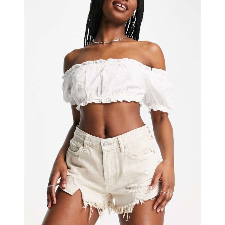 Free people cheap high waisted shorts