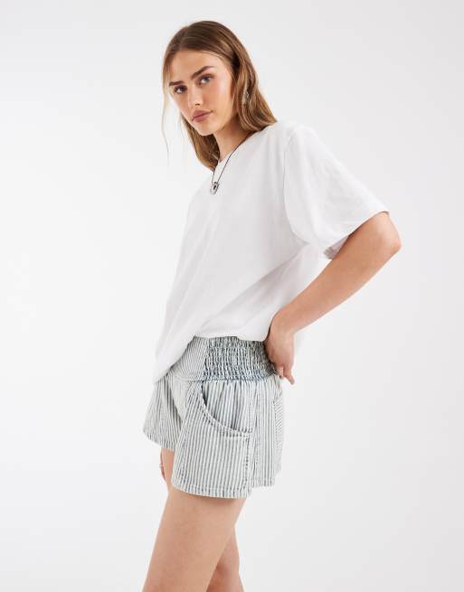 Free People Luna railroad mini shorts in horizon stripe, 2 of 5